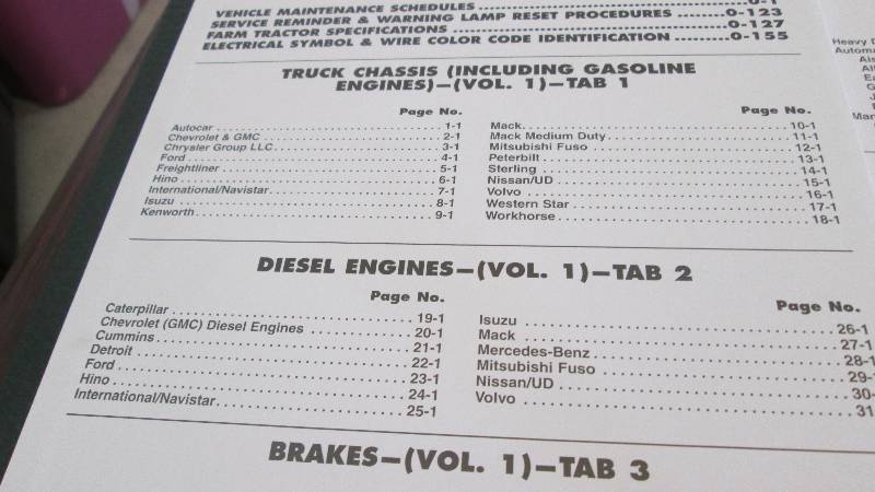 Heavy duty truck service manuals pdf