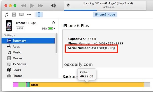 Ipod Serial Number Tracking